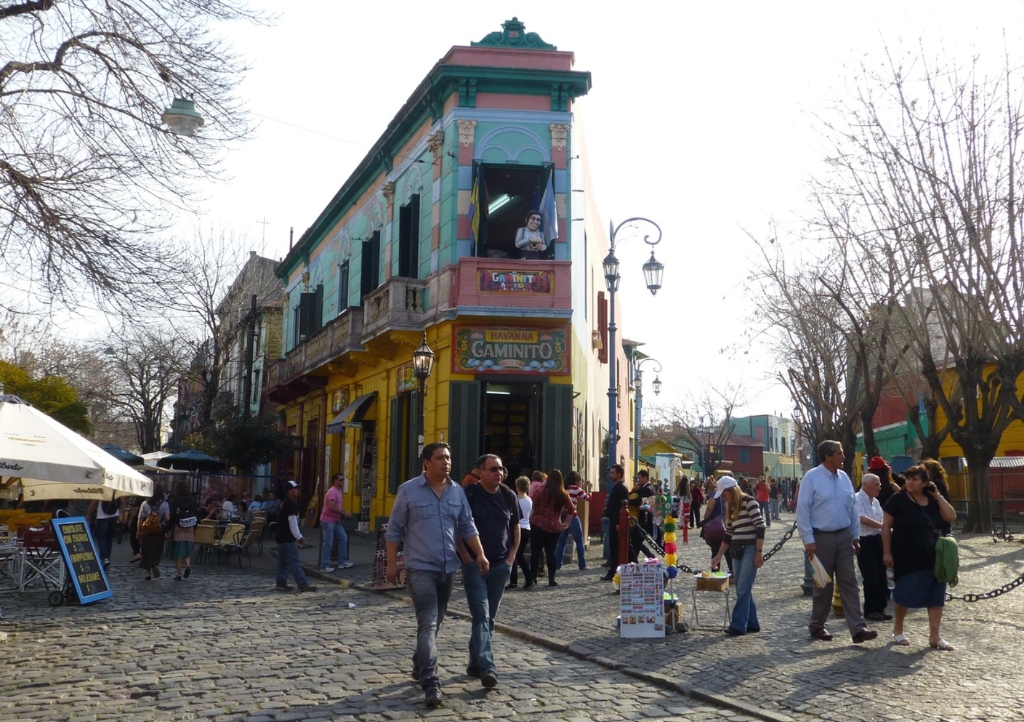 Caminito street in La Boca Buenos Aires historic colorful corner
