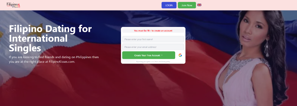 FilipinoKisses detailed Filipina profile showing lifestyle priorities, marital status, and direct message box