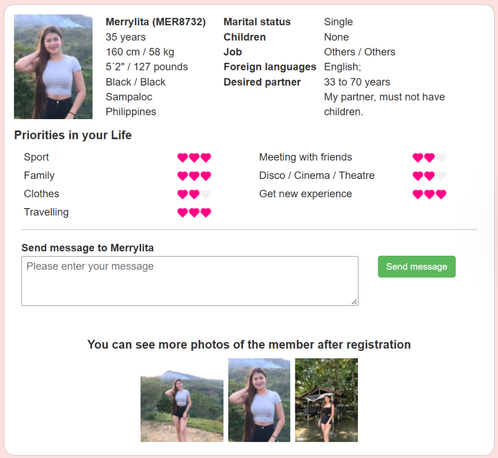 FilipinoKisses platform statistics showing over 750k members, 12k couples, and verified active profiles