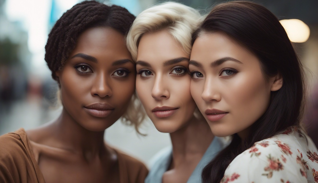 Diverse beauty portrait of international Latin and Caribbean women